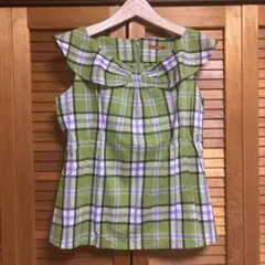 【美品】Yorkland ♡ノースリーブブラウス、のだめちゃん着用と同柄です♪