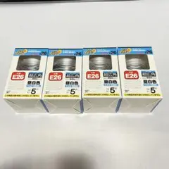【未開封品】高輝度LED電球 JD2606ADS E26 昼白色 4個セット