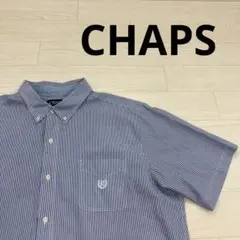 CHAPS チャップス EASY CARE 半袖ストライプシャツ