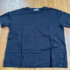 ヒューマンウーマン　無地黒半袖Tシャツ