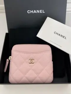 ★極美品★ シャネル マトラッセ ジップコインパース キャビンスキン ピンク