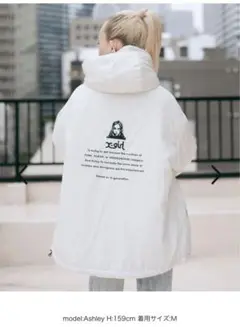 X-girl ジャンバー リバーシブル ホワイト ブルー