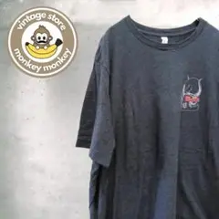 mz65225 US古着　CANVAS プリントTシャツ　カットソー　ブラック