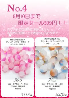 8月10日までの399Yen特価　No.4