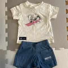 adidas originals Disney Tシャツとショートパンツセット
