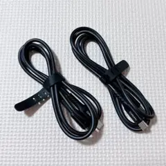 CUGUNU USB-C to USB-c ケーブル 1m 2本 ブラック