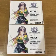 白猫プロジェクト　ラベル缶　ステッカー　当たり　アクリルキーホルダー ハルジオン 白猫プロジェクト ラベル缶 コラボ ハルジオン 当たり アクキー