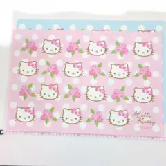 ❤ハローキティ ランチョシート　2枚（ピンク1枚、ブルー1枚）❤
