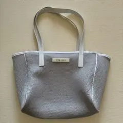 qbag paris leger メッシュトートバッグ グレー