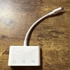 【MFi正規認証】iPhone SDカードリーダー 3in1