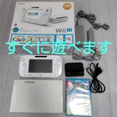【動作確認済】Wii U ホワイト 本体 ゲームパッド　セット　①