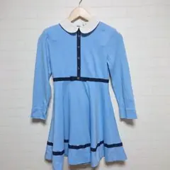 familiar ファミリア ワンピース ブルー 発表会 リボン 襟