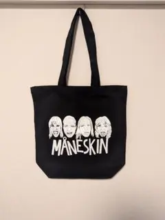 マネスキン　MÅNESKIN Faces Doodle ブラックトートバッグ マネスキン MÅNESKIN Faces Doodle ブラックトートバッグ - メルカリ