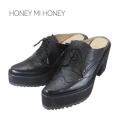 HONEY MI HONEY ハニーミーハニー ウイングチップ S 黒