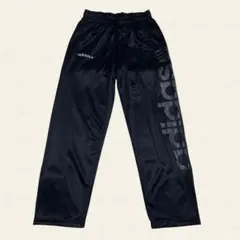 adidas アディダス ブラック ジャージ トラックパンツ ラメプリント M
