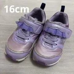 MOONSTAR パープルスニーカー 16cm