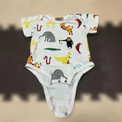 動物柄 半袖ロンパース