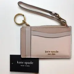 新品 ケイトスペードkate spade 本革 カードケース ベージュ系