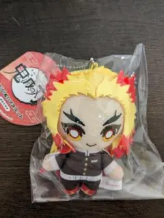 ①　新品　鬼滅の刃　Chibiぬいマスコット　煉獄杏寿郎
