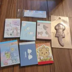 キャラクターイラスト入りメモ帳8冊セット