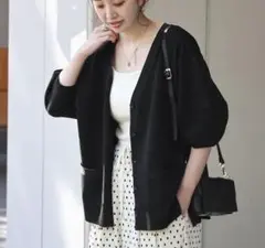 美品■simplicite カーディガン　黒