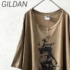 GILDAN Tシャツ 半袖 クルーネック プリント 2XL 大きめ ゆったり