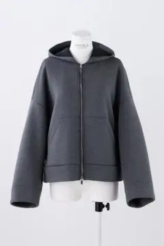 【美品】 ENFOLD  カーブクロップドフーディPARKA パーカー ブラック ENFOLD カーブクロップドフーディPARKA ナゴンスタンス