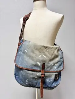ラルフローレン DENIM&SUPPLY デニム ショルダー バッグ RRL ラルフローレン DENIM&SUPPLY デニム & サプライ レザートリム