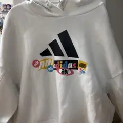adidas ホワイト フーディ