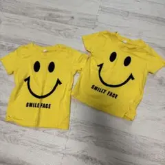 双子 スマイリー Tシャツ 2枚セット