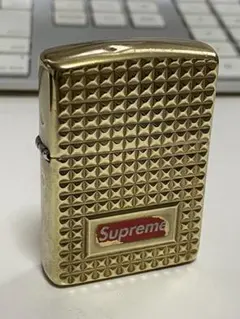 Zippo/ジッポ/ライター/Supreme/限定/ダイヤモンドカット/ゴールド