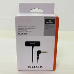 SONY　ソニー　ステレオ収音対応のラベリアマイクロホン　ECM-LV1