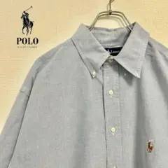 ◎RALPH LAUREN メンズ　長袖ボタンダウンシャツ　XL D2X4