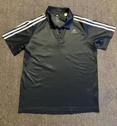 【激安】adidas climalite ブラックポロシャツ XO
