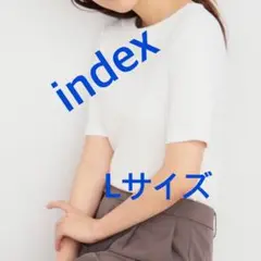 4384 index ワールド トップス ホワイト L 新品未使用