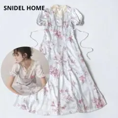 極美品❤️24ssスナイデルホーム　エンブロイダリーサテンワンピース