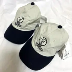 未使用　2002FIFA W杯公式キャップ 2個セット adidas製（タグ付）