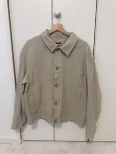 ZARA ベージュ ボタンアップジャケット