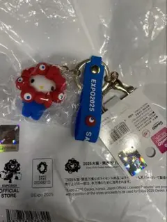 関西万博2025 サンリオ ミャクミャク なりきり立体キーホルダー ハローキティ