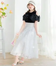 美品♡ウィルセレクション♡リボンレーススカート♡ホワイト♡白