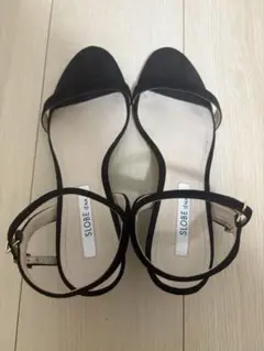 SLOBE IENA ブラックストラップサンダル