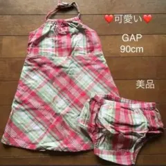 ★美品★GAP★90★ワンピ★パンツ付★