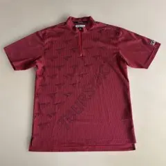 TOURSTAGE ハーフジップシャツ M 赤 ストライプ