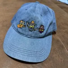 ミニオン刺繍デニムキャップ
