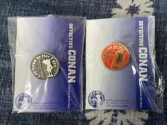 劇場版名探偵コナン 瞳の中の暗殺者 ピンバッジ 2個セット！新品・未開封！