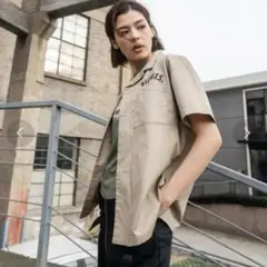 Dickies ディッキーズ　ワークシャツ　半袖シャツ　L