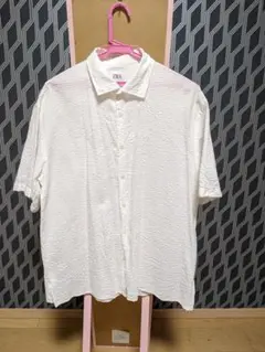 ZARA　 半袖シャツ ホワイト