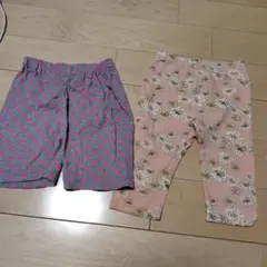 【美品】ユニクロ　スパッツ100　 SKIPland パンツ　100 2枚