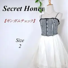 Secret Honey ギンガムチェックチュールワンピース シークレットハニー