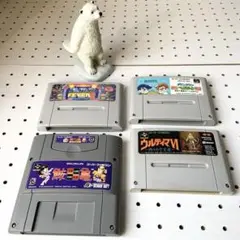 【SFC】スーパーファミコン ゲームソフト 4本セットまとめ売り